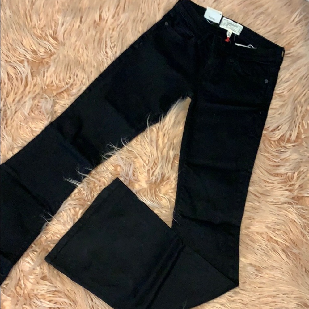 Black bell bottom jeans